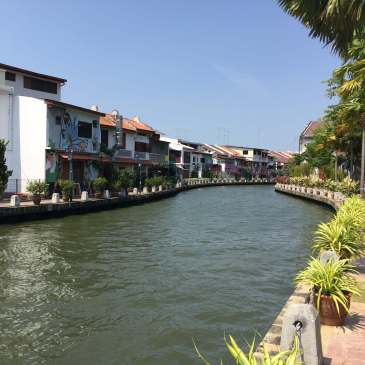Riverwalk in Melaka, Malaysia