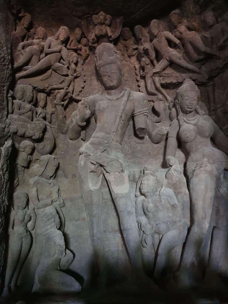 Gangadhara Carving, Elephanta Island, Maharashtra, India